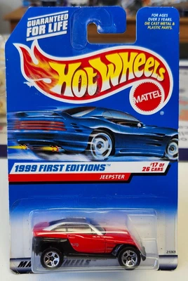 1999 Hot Wheels First Editions 17/26 Jeepster in Red Collector #922 - Image 1 of 3