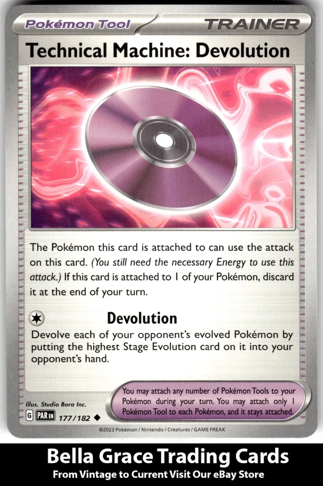 Technical Machine: Devolution #177/182 SV04: Paradox Rift Pokemon Uncommon - Image 1 of 2