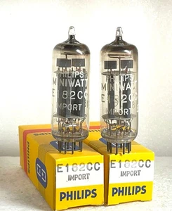 Neu Matched Pair E182CC 7119 Röhren Philips Miniwatt SQ Qualität D-Getter - Bild 1 von 4