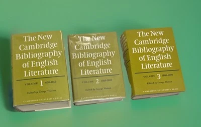 The New Cambridge Bibliography of English Literature By George Watson Vol 1,2 &3 - Image 1 of 4