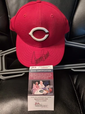 Johnny Bench Signed Cincinnati Red New Era Cap-JSA - Image 1 of 4