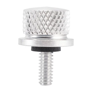 1/4"-20 Silver Fender Seat Bolt Screw Quick Release For Touring Softail Dyna - Picture 1 of 7