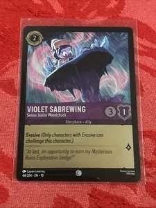 FOIL Lorcana Whispers - Violet Sabrewing - Senior Junior Woodchuck - 44/204 FOIL - Picture 1 of 7