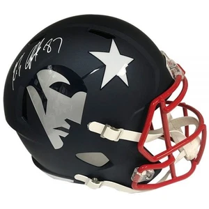 Rob Gronkowski Autograph Helmet Patriots Replica AMP Logo - Picture 1 of 1