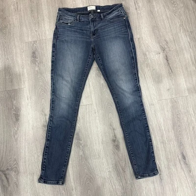 BKE 牛仔 Payton 牛仔裤女式 30R 深水洗紧身弹力 30x31.5 — 第 1/4 张图片