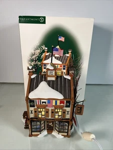 Dept 56 Origional Snow Village The Knickerbocker Flag Company Lighted Department - Picture 1 of 10