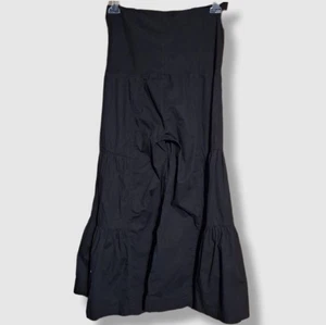 Mind Set XCVI Palazzo Fold Over Wide Leg Pull On Black Hose Damen Medium - Bild 1 von 7