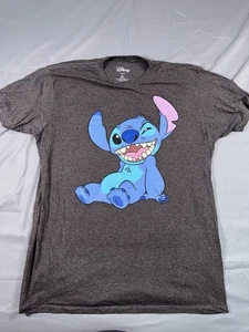 Disney Lilo & Stitch Hombre Adulto Talla XL Gris Cuello Redondo Gráfico Mangas Cortas - Imagen 1 de 5