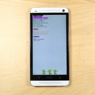 HTC One PN07110 Silver Smartphone For Parts #569 - Image 1 of 2