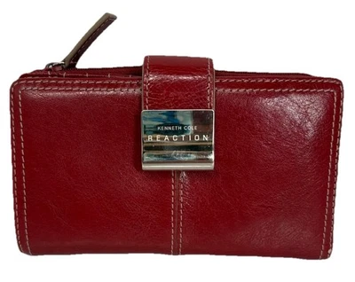 Kenneth Cole Reaction Red Leather Women's Wallet - Image 1 of 4