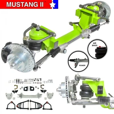 34-36 Hupmobile Car Mustang II IFS Air Ride  2" Drop 5x5 Power LHD Rack - Image 1 of 4