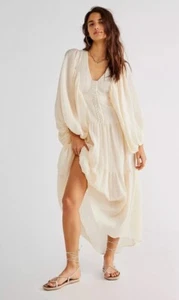 Shona Joy Dress AU 16 / US 12 Mila Square Neck Midi Ivory White Long Sleeve - Picture 1 of 6