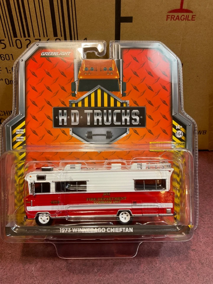 Greenlight  HD TRUCKS 1973 Winnebago Joliet Illinois Fire Dept.   - Image 1 of 1