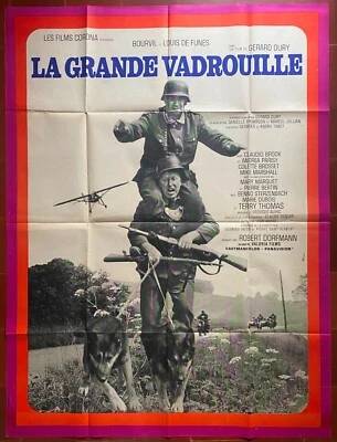 Affiche LA GRANDE VADROUILLE Bourvil LOUIS DE FUNES Gérard Oury 120x160cm 1966 - Photo 1/4