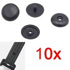 Premium Quality Black Seat Belt Button Clip Stopper 10 Sets For All Cars