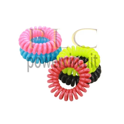 2PCS (Random color) Hair Rings Hair Rope Elastic Phone Cord Spiral Hair Bands - Image 1 of 3