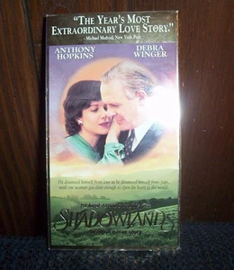 Shadowlands (VHS, 1994) C.S. Lewis Anthony Hopkins Debra Winger - Picture 1 of 1