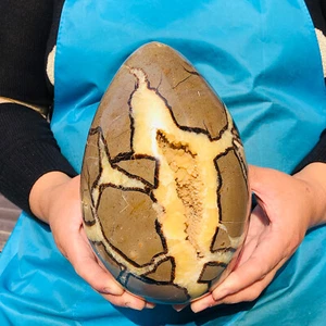 8.64LB Natural Dragon Septarian Egg Quartz Cluster Crystal Healing - Picture 1 of 14