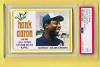 1974 Topps PSA 7 NM Hank Aaron New Home Run King #1 Newly Graded Atlanta Braves