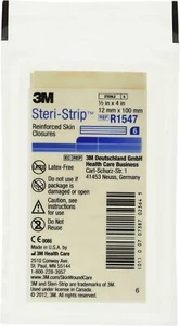 3M Steri-Strip Reinforced Skin Closure 1/2"x4" R1547, 6ct - 10 pack (60 Strips) - Picture 1 of 2