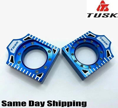 Bloques de eje de aluminio Tusk azul YAMAHA YZ250F 2012-2025 YZ450F 2010-2025 Foto 1 de 3