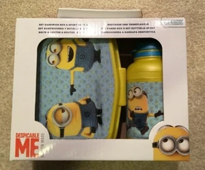 Fiambrera Sandwich Despicable Me Botella de Agua Bebida Juego de 2 Piezas Minion Hecho NUEVO - Imagen 1 de 11