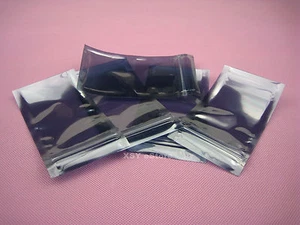 50 Small Mini ESD Pouch 1.5" x 2.8"_40 x 70mm Electronic Anti Static Zipper Bags - Picture 1 of 12