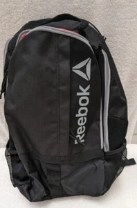 Backpack Reebok Unisex - Black w/ Grey Logo Red Interior(Travel/Business/School) - Picture 1 of 12