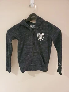 Girls 6-6x Raiders Zip Up Hoodie NFL Apparel - Picture 1 of 7