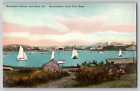 1920S Wychmere Harbor Snow Inn Harwichport Cape Cod Ma Handcolored Postcard Ship