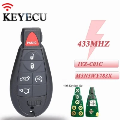 Keyless Go 2008 2009 2010 2011-13 for Jeep Grand Cherokee Remote Control Car Key - Image 1 of 4
