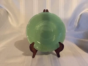 Jadeite Cup Saucer Alice Pattern Depression Glass Vintage Fire King Excellent - Picture 1 of 4