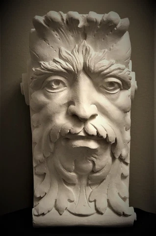 GREEN MAN WALL CORBEL BRACKET SHELF ARCHITECTURAL ACCENT HOME DECOR Cover