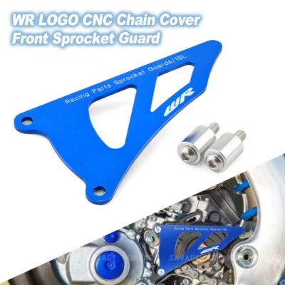 Protector de piñón delantero con cubierta de cadena CNC CON LOGOTIPO WR para Yamaha WR250F WR450F 2016-2023 Foto 1 de 4