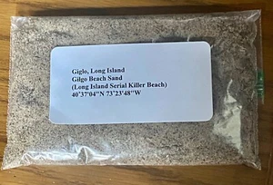 1/2 lb. Gilgo Beach Sand - True Crime Souvenir von Notorious Murder Site ECHT + - Bild 1 von 1