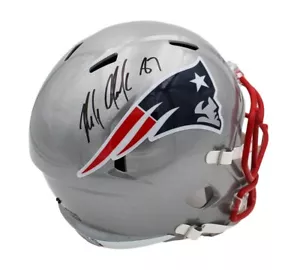 Rob Gronkowski signierter New England Patriots Speed Full Size NFL Helm - Bild 1 von 3