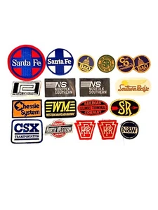 Lot of 18 Railroad Patches  - Picture 1 of 1