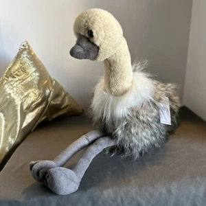 Aurora Luxe weiches pelziges Plüschtier Sadira Strauß Stofftier Boutique 13 Zoll mit Etikett - Bild 1 von 15