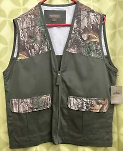 L NWT NORTHWEST TERRITORY REALTREE XTRA Camo OLIVE DRAB Hunting Vest - Picture 1 of 5