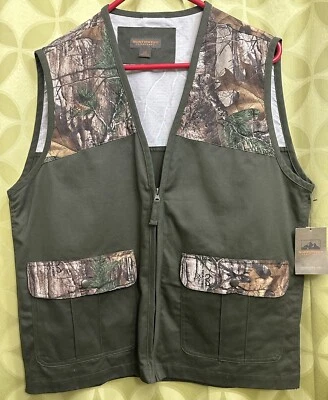 L NWT NORTHWEST TERRITORY REALTREE XTRA Camo OLIVE DRAB Hunting Vest - Image 1 of 4