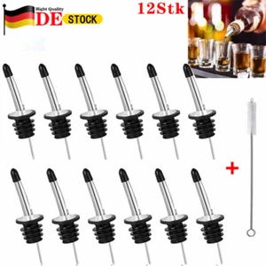 Flaschenausgießer Schnapsausgießer Dosierer Ausschenker 12er Set Edelstahl DE - Bild 1 von 14