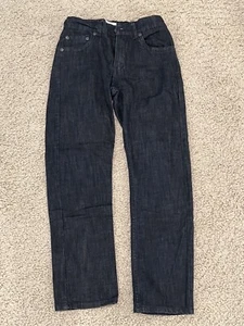 LEVI STRAUSS 541 BOYS ATHLETIC FIT STRETCH JEANS Size 12 -Adjustable Waist- Dark - Picture 1 of 5