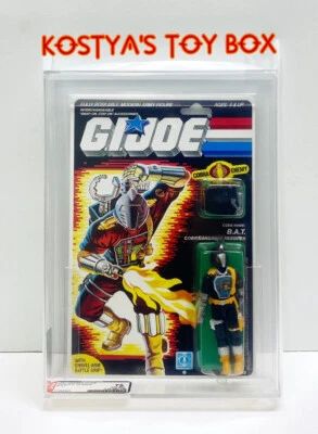 GI Joe COBRA BAT / B.A.T. 1986 MOC AFA 75 Vintage Factory Sealed Action Figure - Image 1 of 4