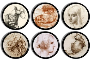 4–8pc Da Vinci Cabinet Knobs – Vintage Art Drawer Pulls Renaissance Hardware - Picture 1 of 10