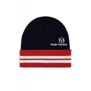 Sergio Tacchini | Surgis 1171 210 Retro Stripe Knit Beanie Hat - Navy - Picture 1 of 2