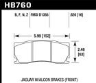 Hawk W/Alcon Brakes Dtc-60 Race Front Brake Pads For 08-12 Jaguar Xkr