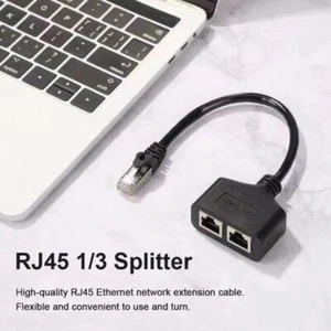 RJ45 Ethernet Cable Splitter 1to2 Network Adapters, Ethernet Splitter LAN so|HOT - Afbeelding 1 van 11