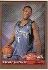 2005-06 Bazooka Gold Minnesota Timberwolves Basketball Card #190 Rashad McCants