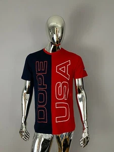DOPE USA Logo Men Graphic Multicolor T Shirt Size M - Picture 1 of 4