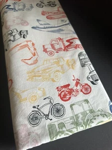Ikea Ljudlig Transportation Cars Tractors Bike Plane Twin Duvet Cover 63x82 - Picture 1 of 19